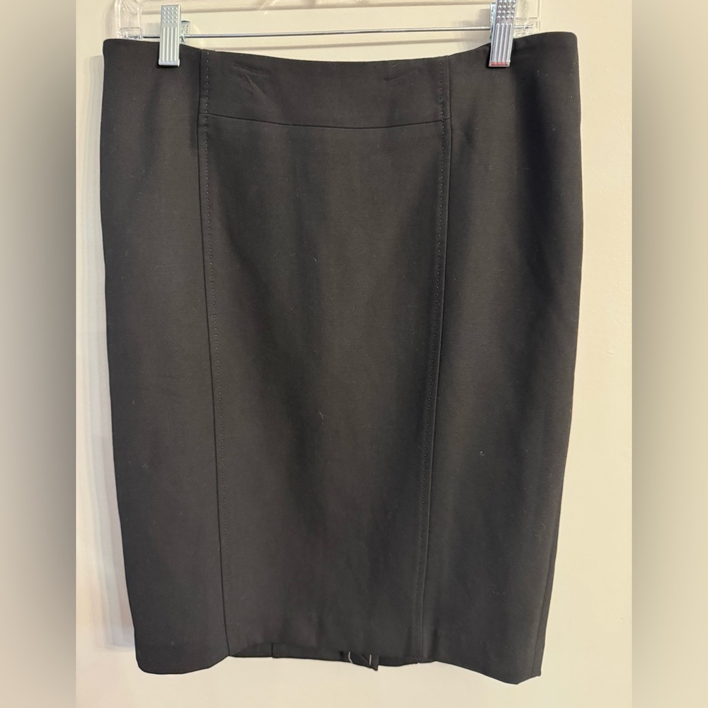 NWT LOFT Elegant Black Stretch Pencil Skirt